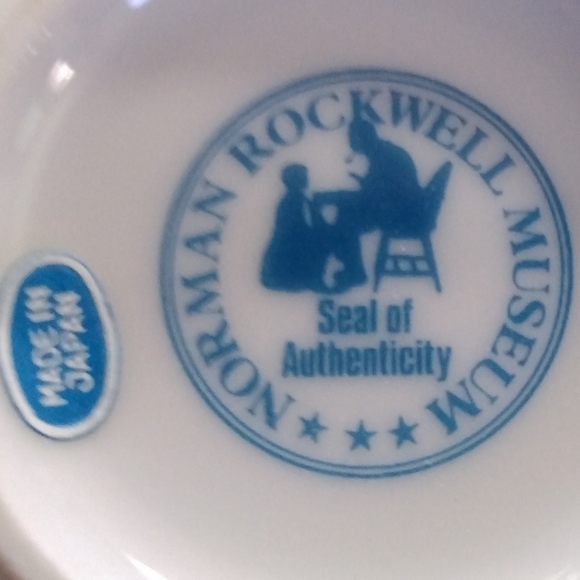 VGC Vintage 1982 Norman Rockwell Set Of Four Collector Mugs In Origional Box - Picture 9 of 9